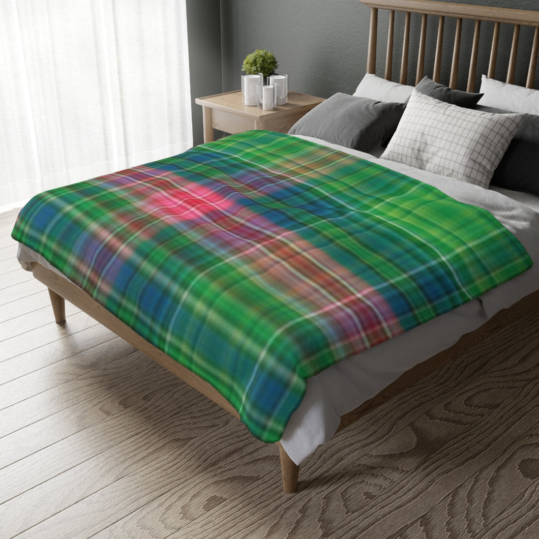 44CB  Colorful Plaid Blanket