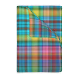 68CB  Colorful Plaid Blanket