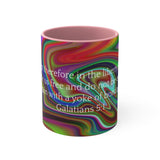 24CMSM  Colorful Marble Galatians 5:1 Mug