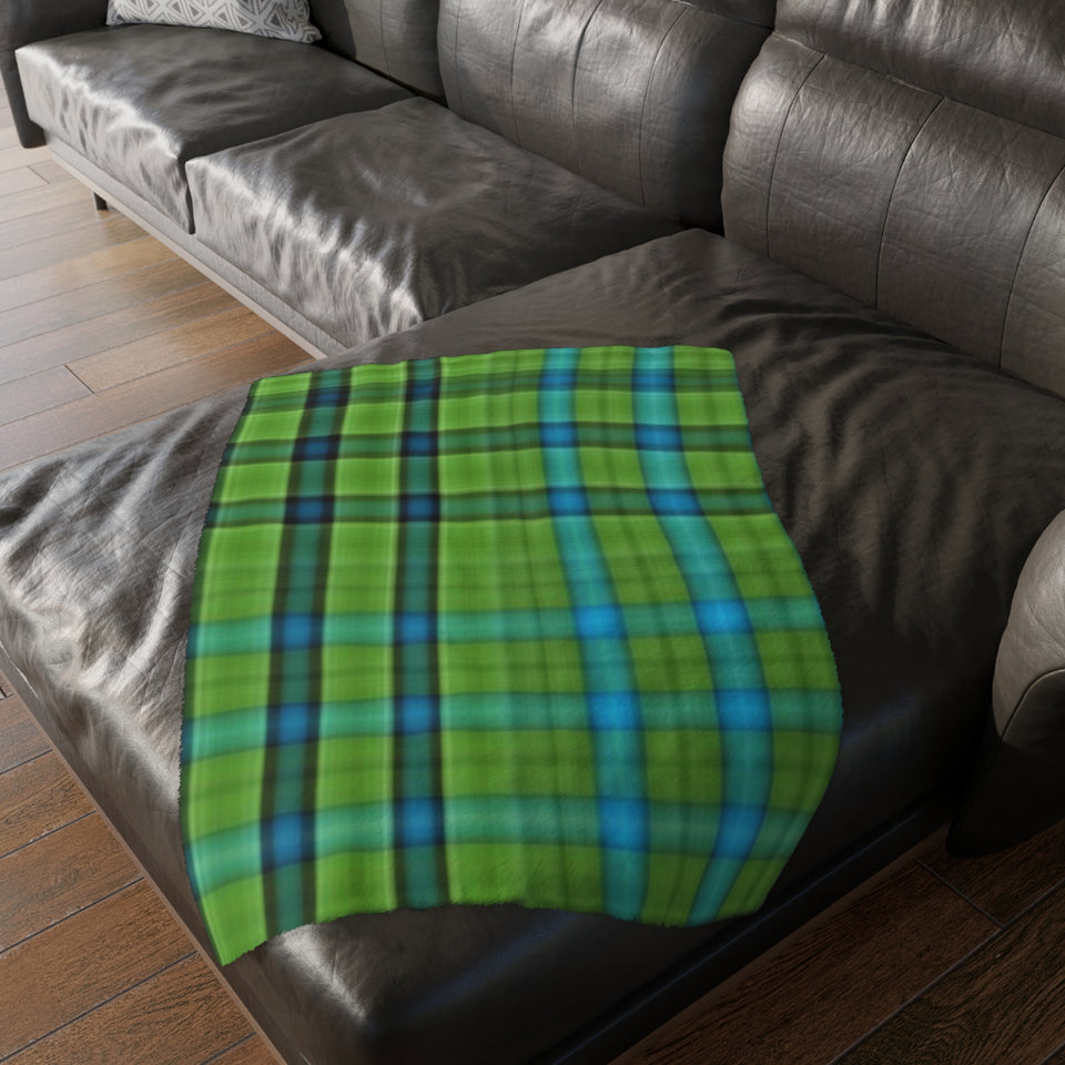 25CB  Colorful Plaid Blanket