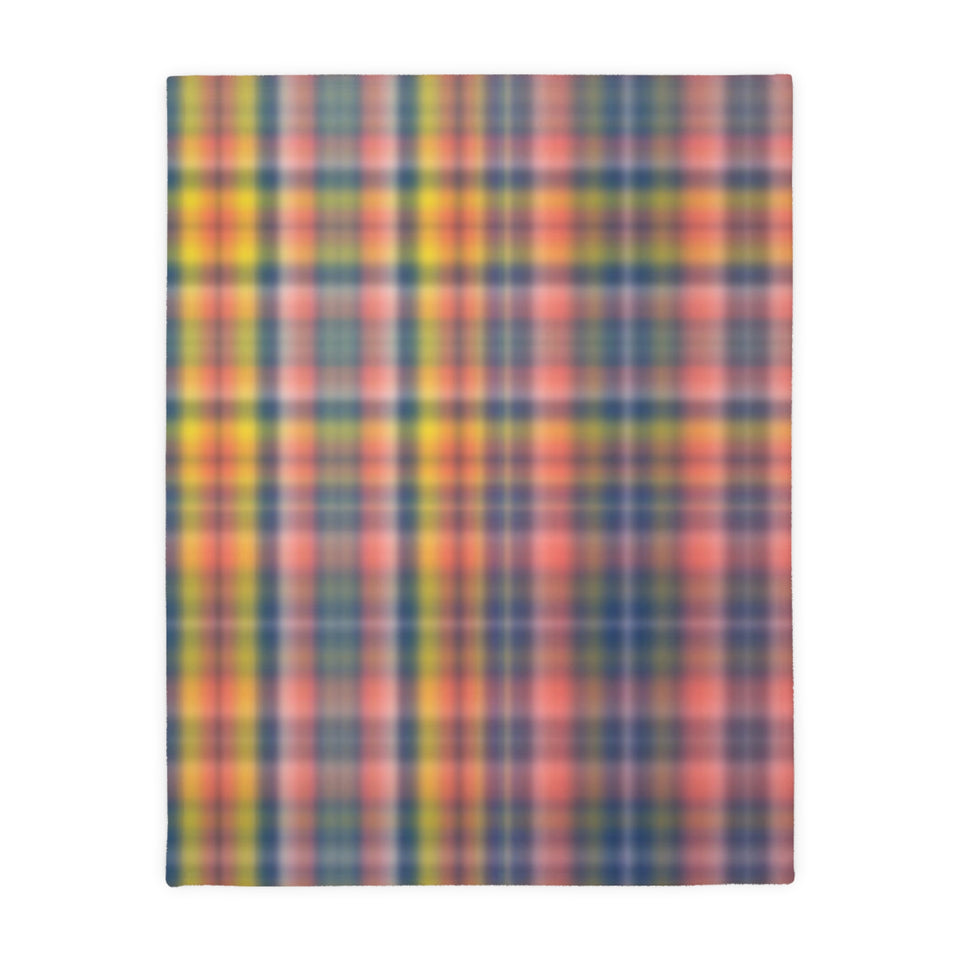 3CB  Colorful Plaid Blanket