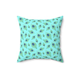 64PCF  Peacock Feather Pillow