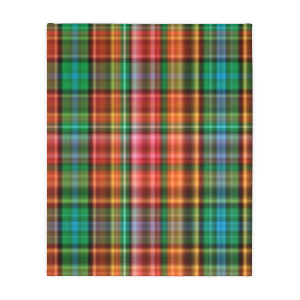 63CB  Colorful Plaid Blanket