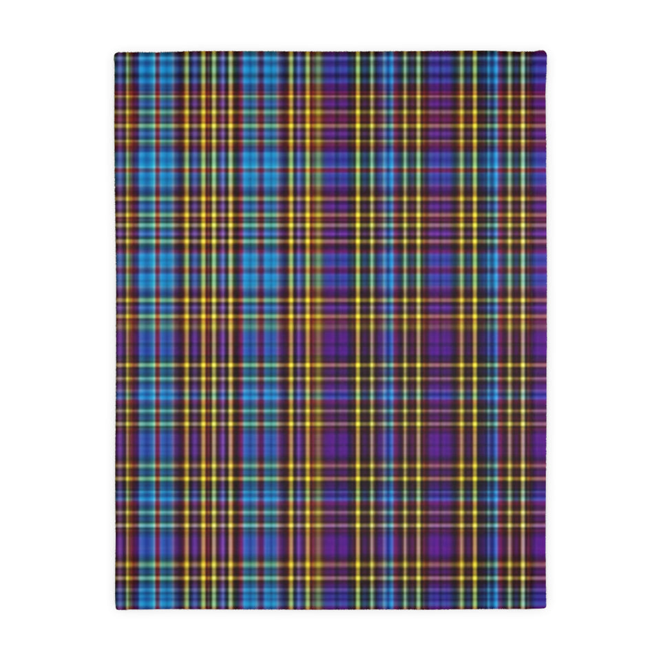 48CB  Colorful Plaid Blanket
