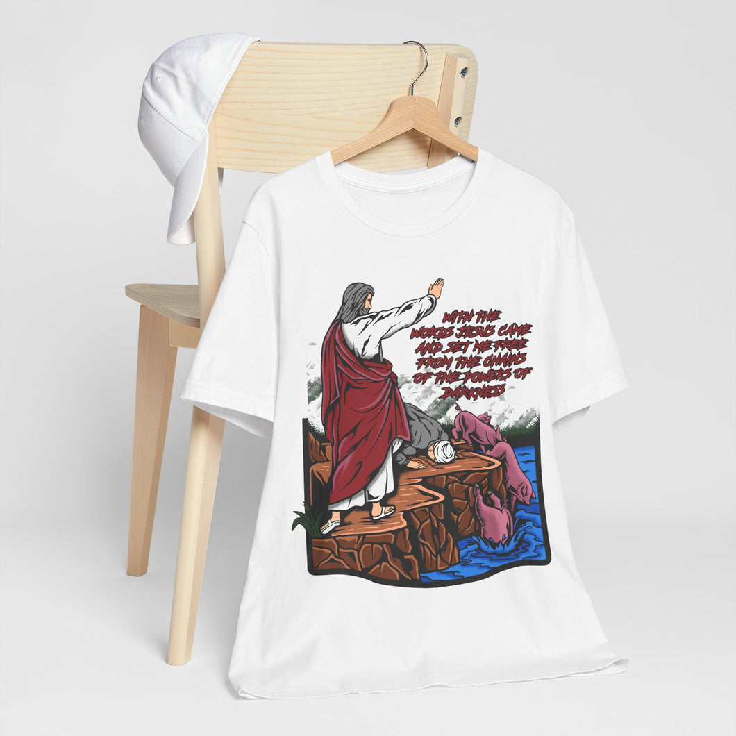 4BSTS  Jesus Casts Demons Out Bible Story Shirt