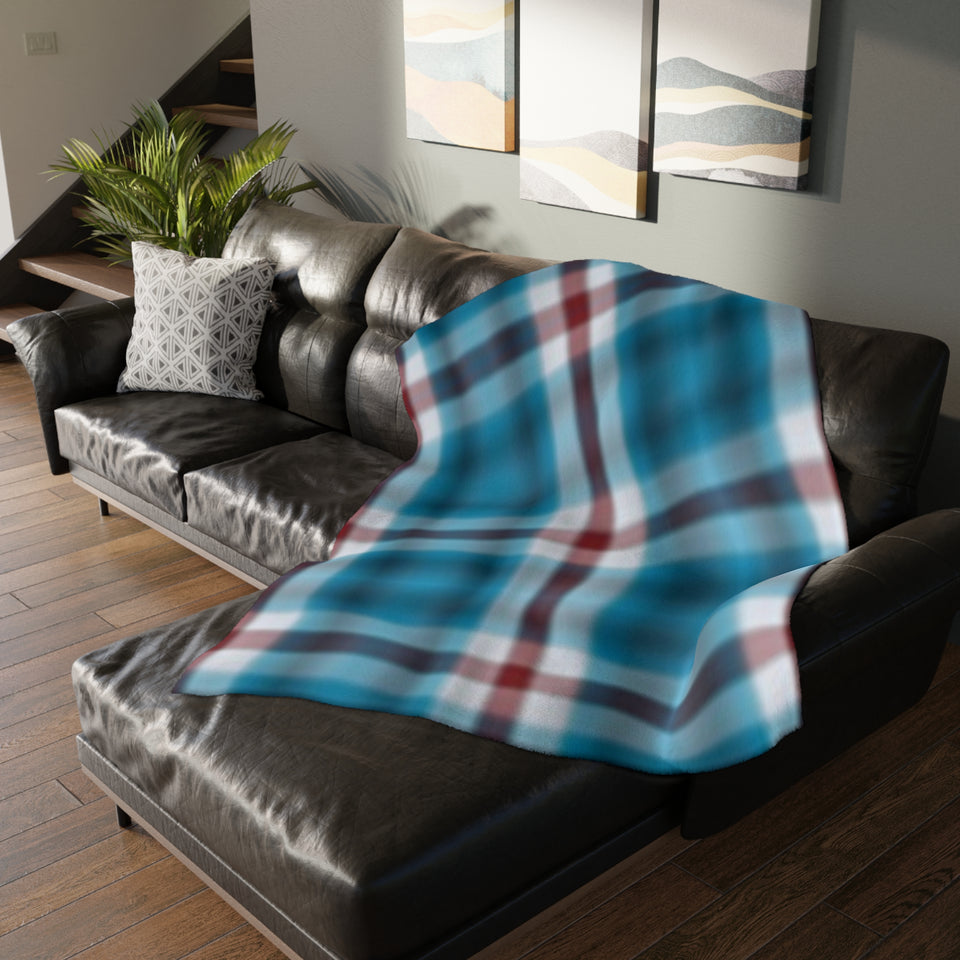 53CB  Colorful Plaid Blanket