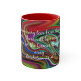 78CMSM  Colorful Marble Revelation 21:4 Mug
