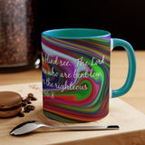 73CMSM  Colorful Marble Psalms 146:8 Mug
