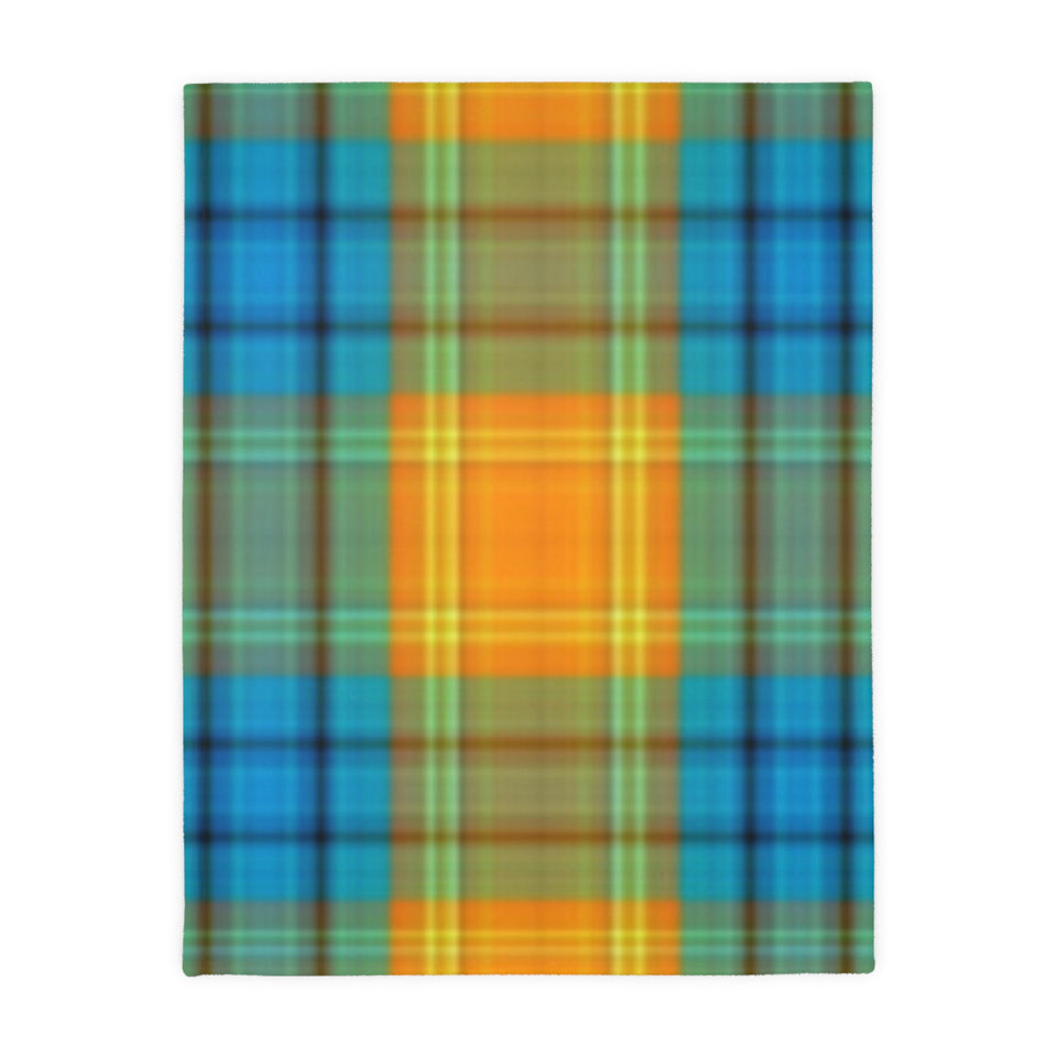 38CB  Colorful Plaid Blanket