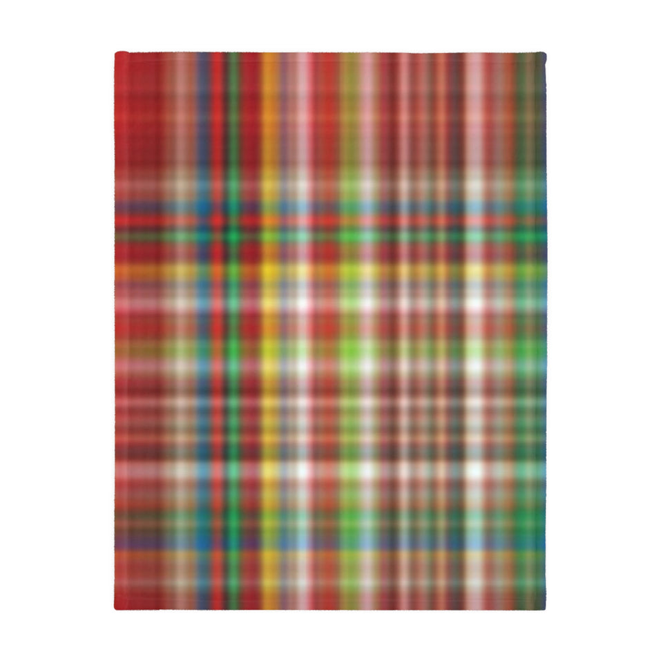 42CB  Colorful Plaid Blanket