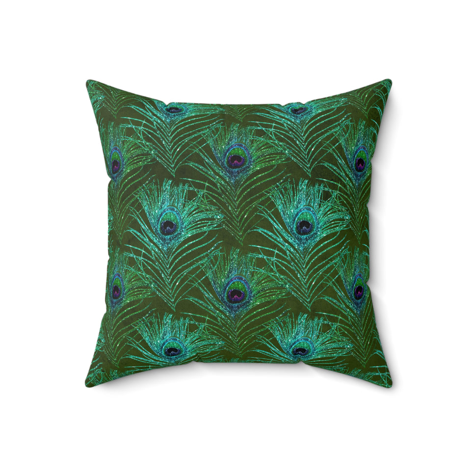7PCF Peacock Feather Pillow