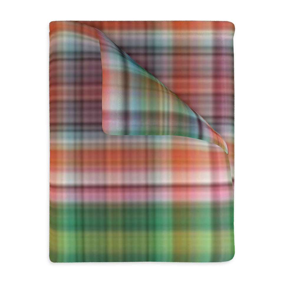 43CB  Colorful Plaid Blanket