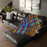 50CB  Colorful Plaid Blanket