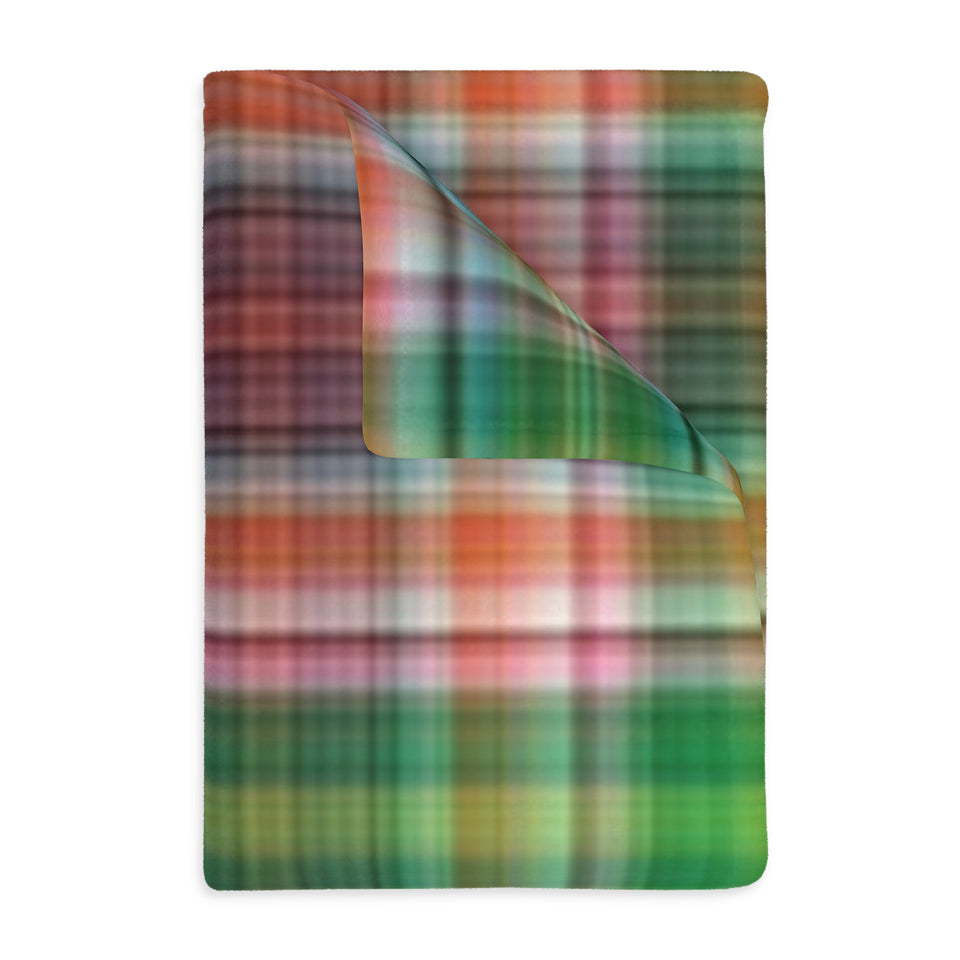 43CB  Colorful Plaid Blanket