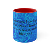 1CMSM  Colorful Marble John 13:34  Mug