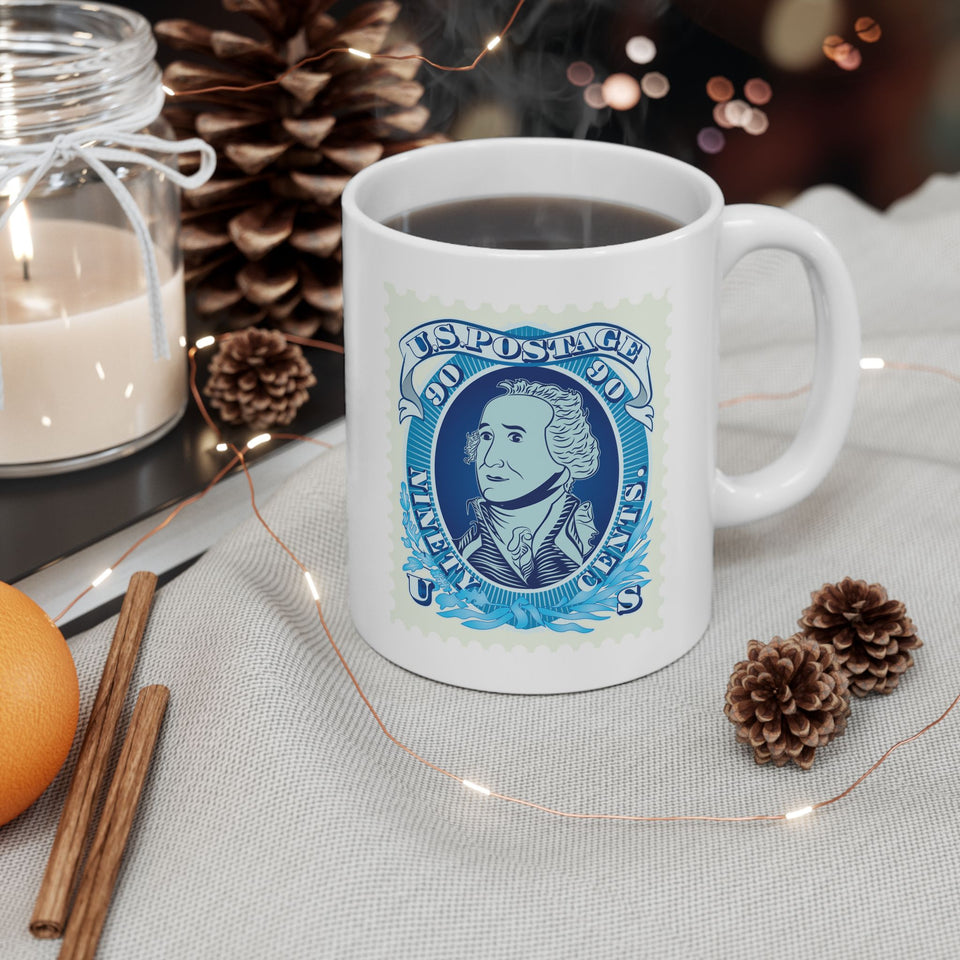 1WSM  George Washington Postage Stamps Mug