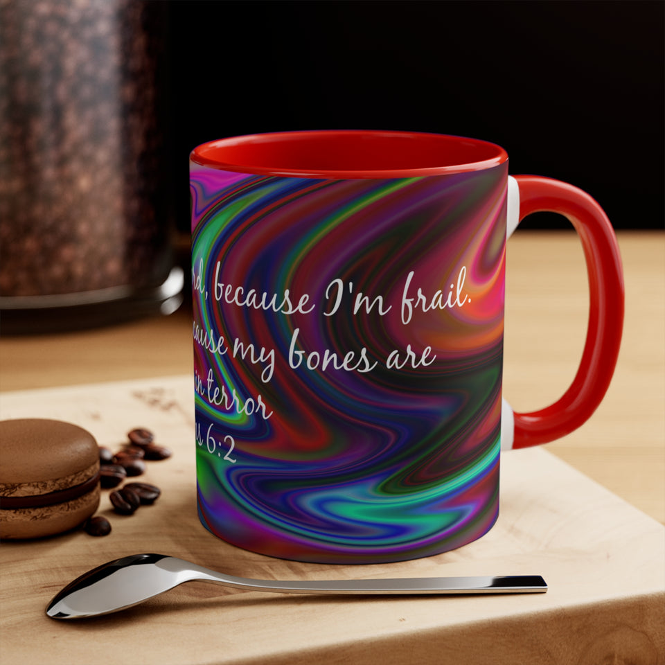 50CMSM  Colorful Marble Psalms 6:2 Mug