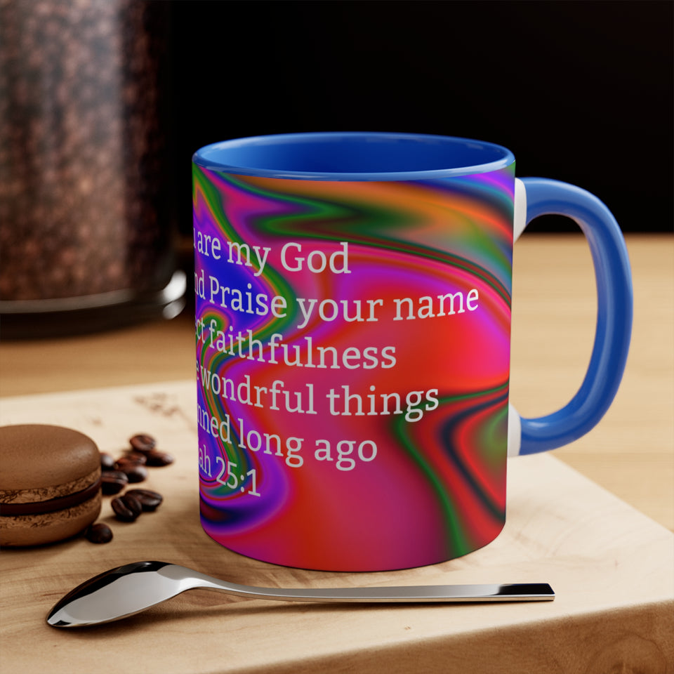 47CMSM  Colorful Marble Isaish 25:1 Mug