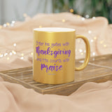5SGM  Silver and Gold Christian Mug