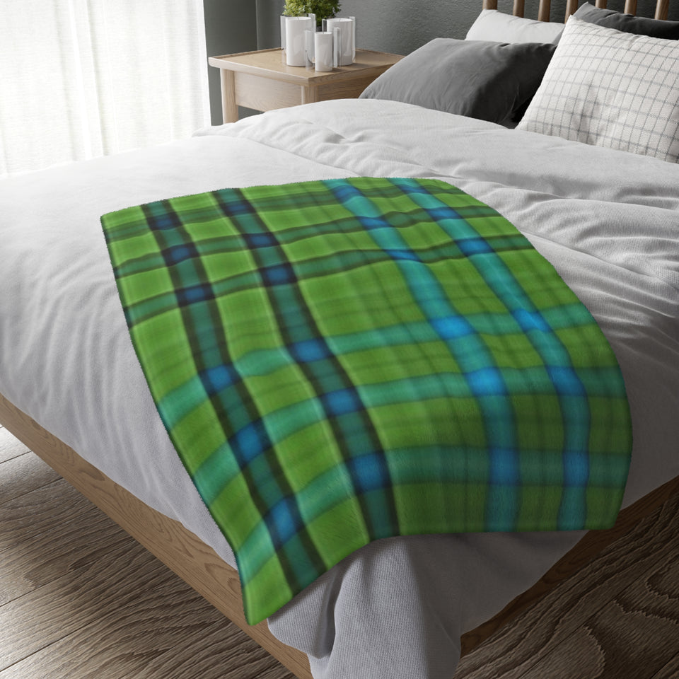 25CB  Colorful Plaid Blanket