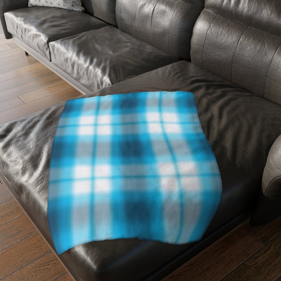 58CB  Colorful Plaid Blanket