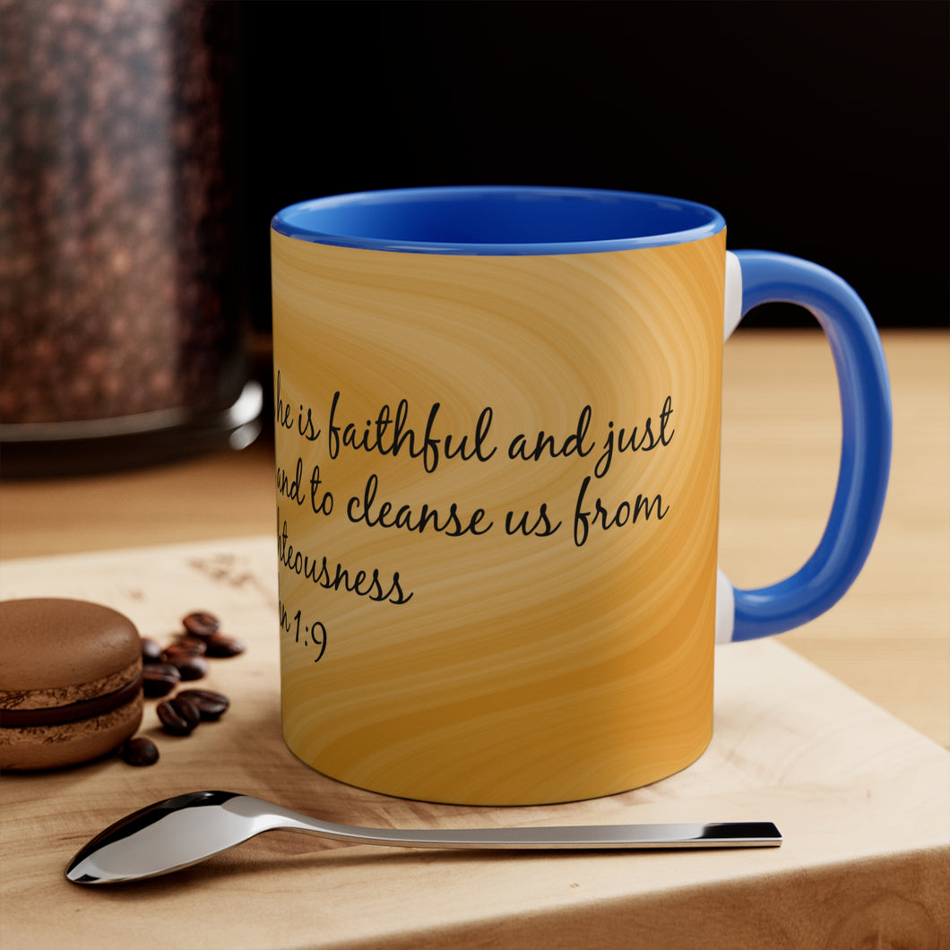 4CMSM   Colorful Marble 1 John 1:9  Mug