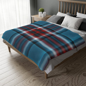 55CB  Colorful Plaid Blanket
