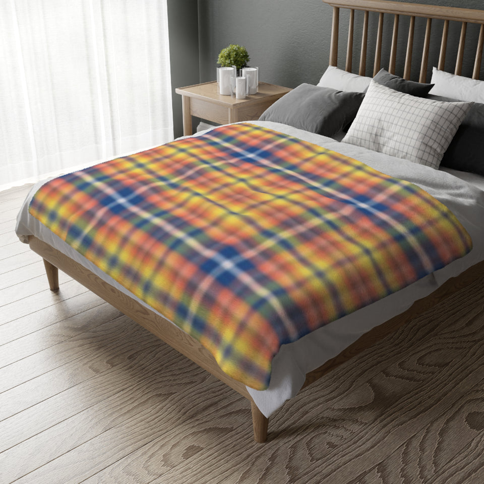 2CB  Colorful Plaid Blanket