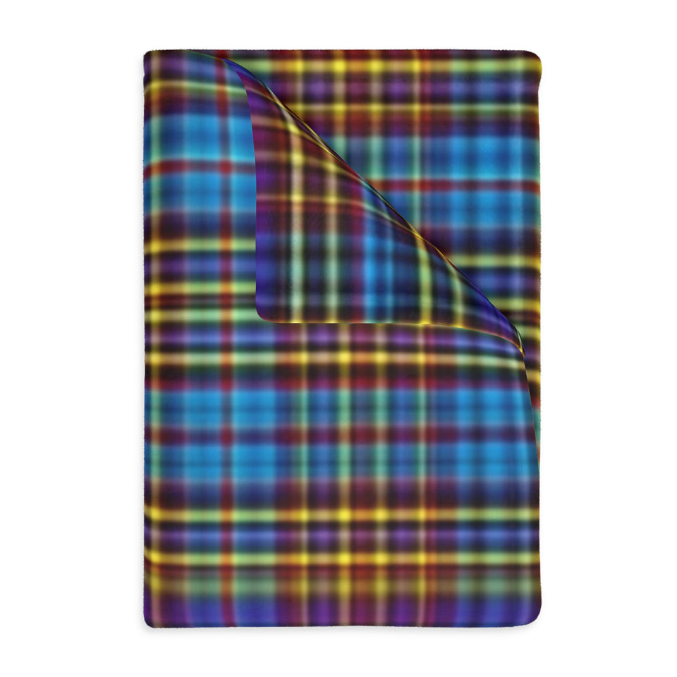 48CB  Colorful Plaid Blanket