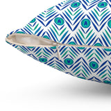 15PCF  Peacock Feather Pillow