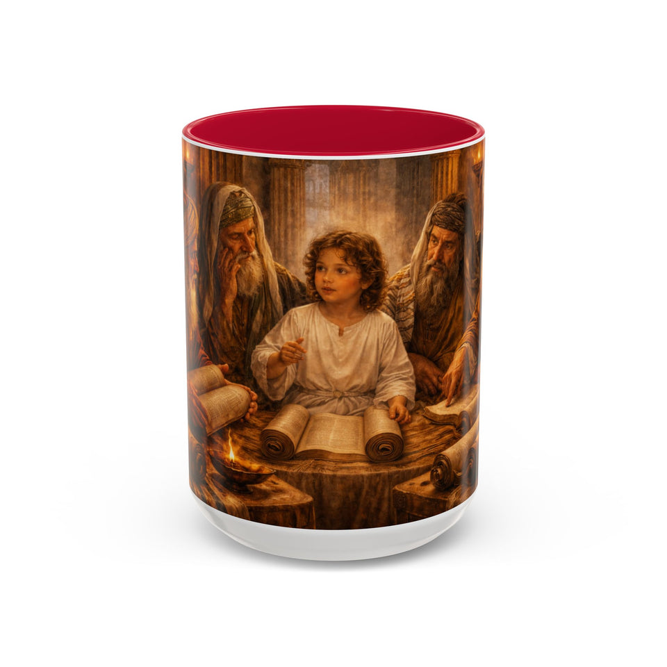 BSM52  Young Jesus Teaching with Scribes (11oz/15oz)