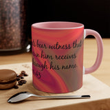 21CMSM  Colorful Marble Acts 10:43 Mug