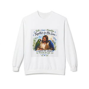 Charlie & Alex with Jesus – Together in His Love Christian Sweatshirt CA23