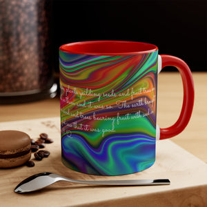 57CMSM  Colorful Marble Genesis 1:11-12 Mug