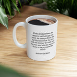11JQM  Andrew Jackson Historical quote mug