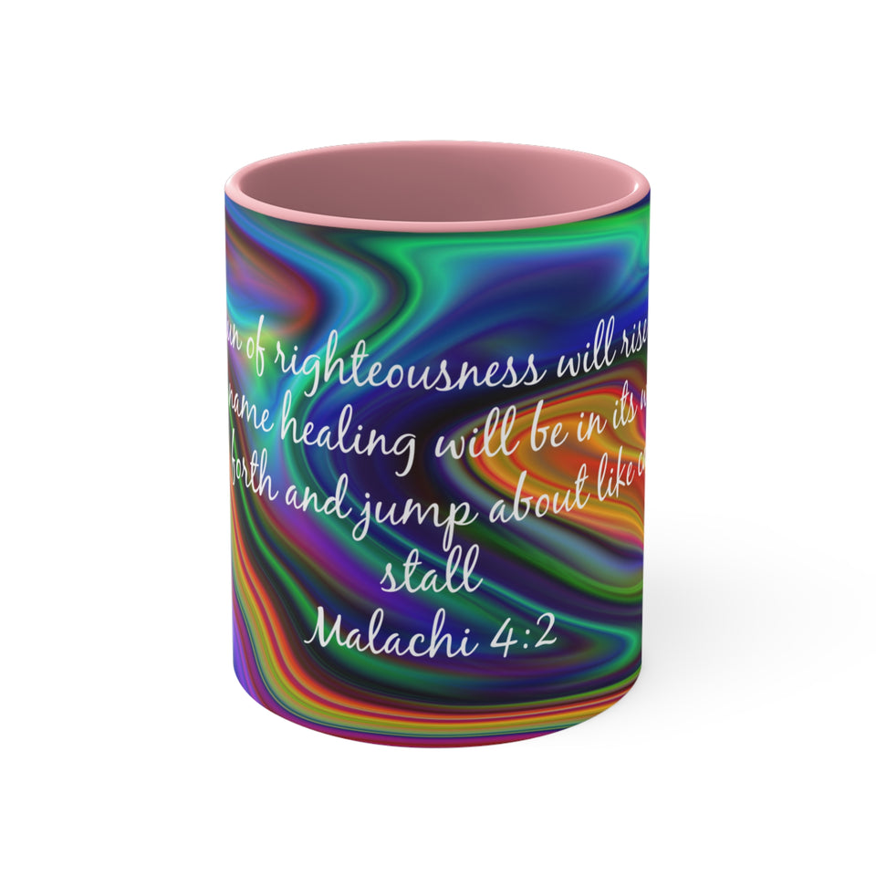 79CMSM  Colorful Marble Malachi 4:2 Mug