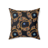 41PCF  Peacock Feather Pillow