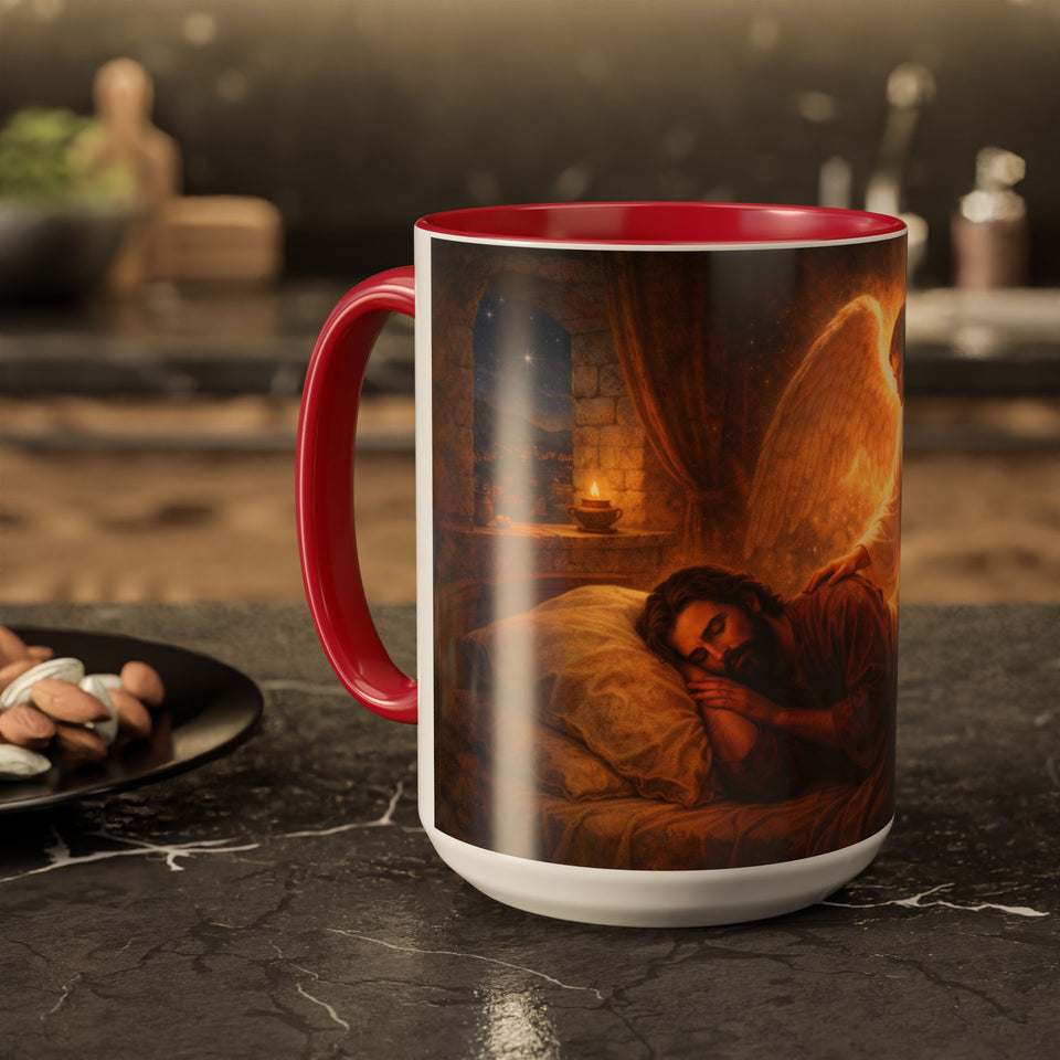 BSM43. Angel visiting Joseph Mug