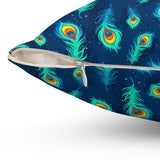 65PCF  Peacock Feather Pillow