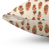 40PCF  Peacock Feather Pillow