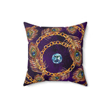 29PCF  Peacock Feather Pillow