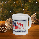 2FSM  US Flag Stamp Mug