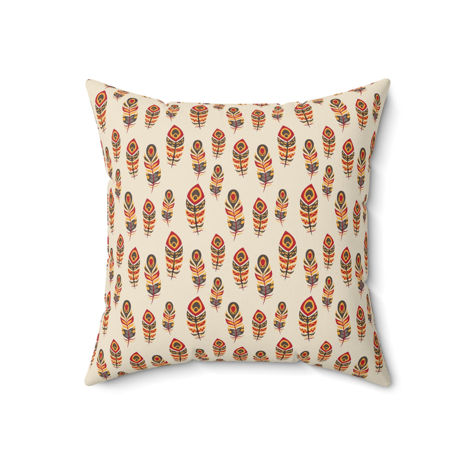 40PCF  Peacock Feather Pillow