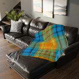 38CB  Colorful Plaid Blanket