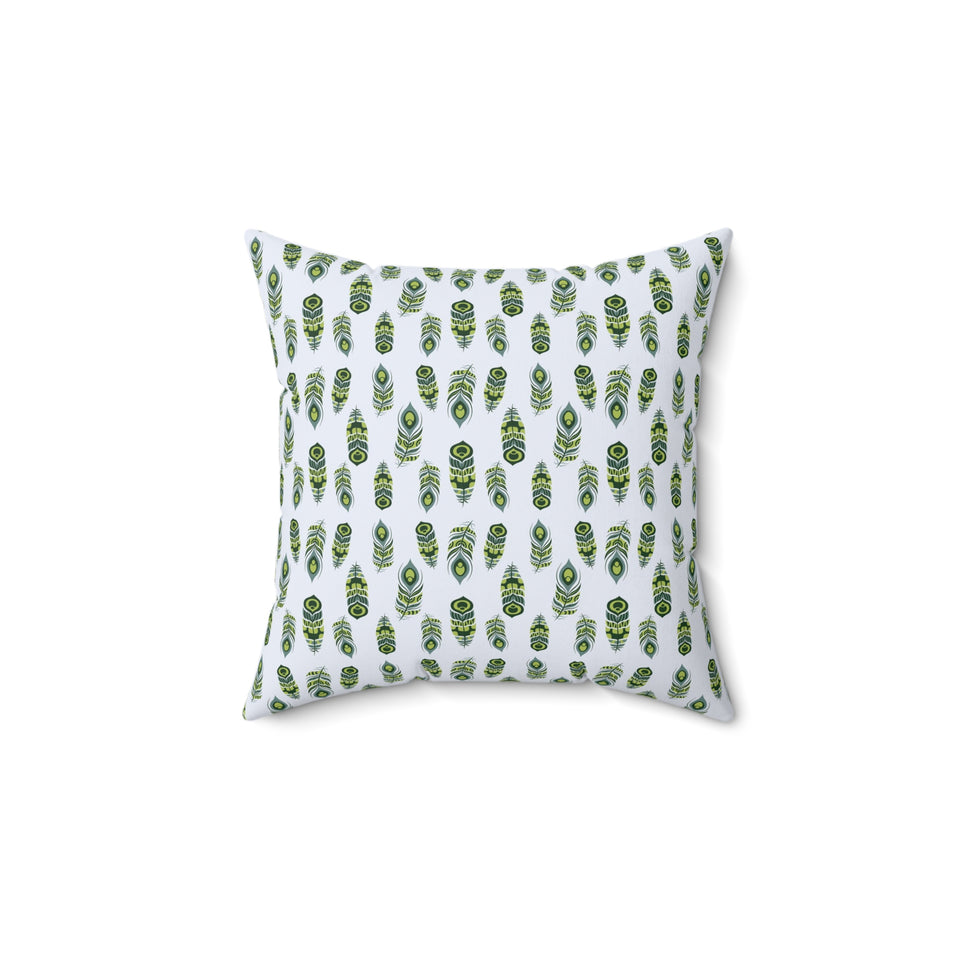 35PCF  Peacock Feather Pillow