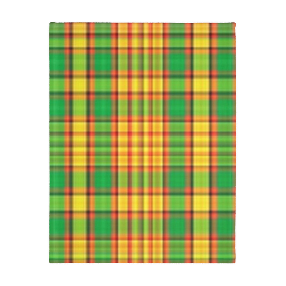 65CB  Colorful Plaid Blanket
