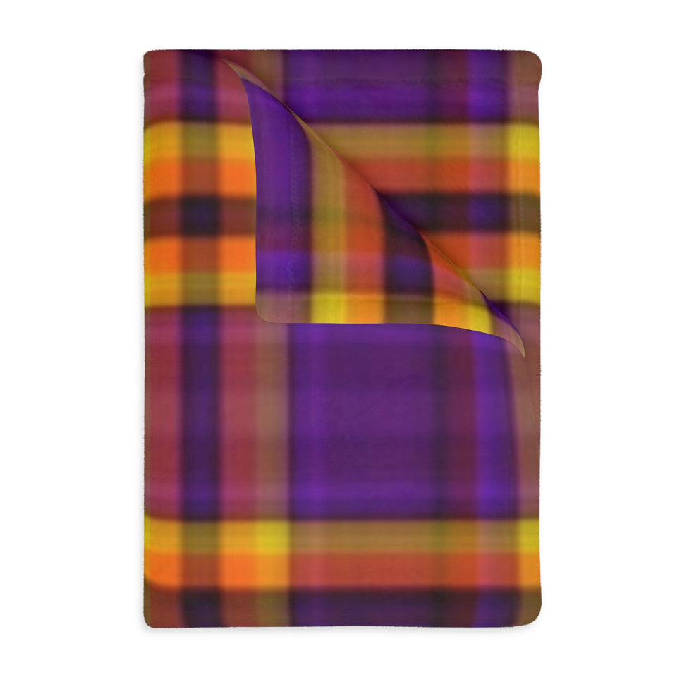40CB  Colorful Plaid Blanket