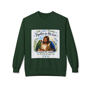 Charlie & Alex with Jesus – Together in His Love Christian Sweatshirt CA23