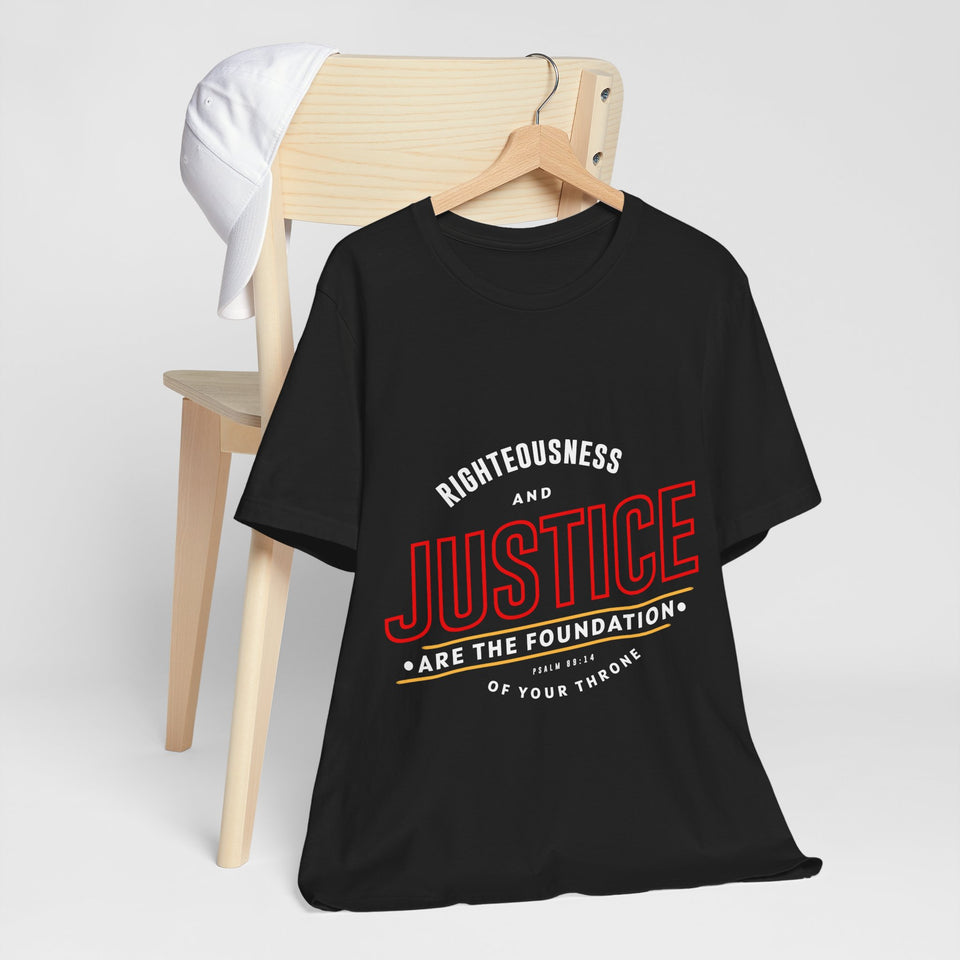 18CTS   Unisex Christian t shirt Justice