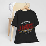 18CTS   Unisex Christian t shirt Justice